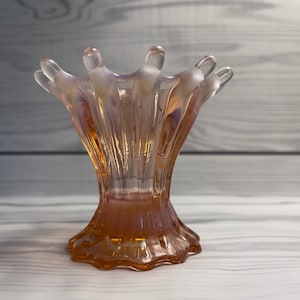 Vintage Fostoria Heirloom Pink Candlestick Holder