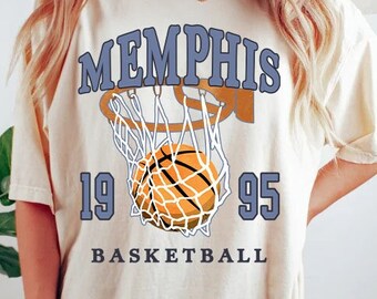 Comfort Colors Memphis Basketball Shirt, Memphis Basketball Sweatshirt, Vintage Style Memphis Basketball shirt, Memphis Basketball fan Gift