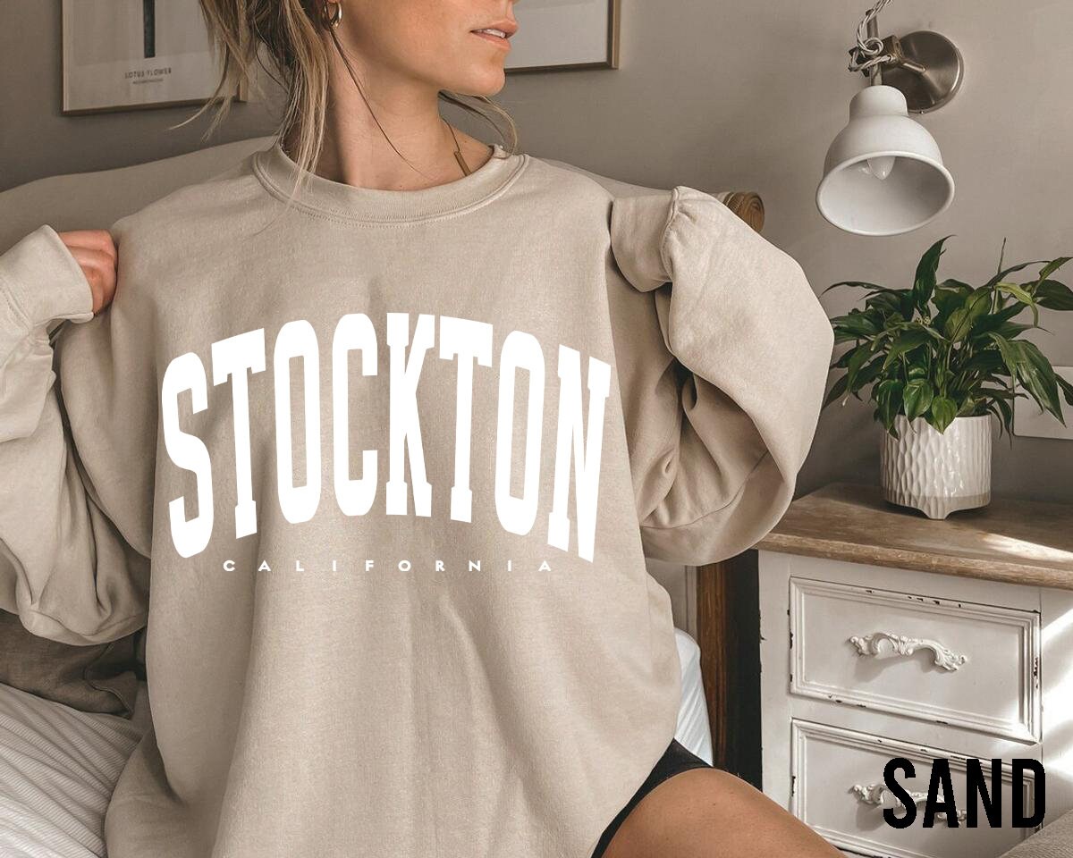 Stockton Sweatshirt, Vintage Stockton Sweater, Classic Stockton Sweatshirt,  Retro Stockton Gift, College Student Shirt, Stockton Fan Shirt - Etsy