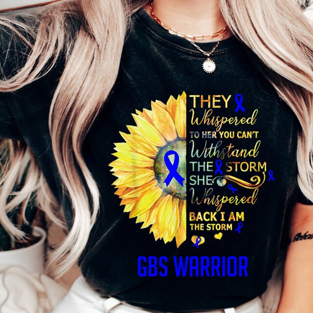 Guillain Barre Syndrome Awareness Survivor Skull Flower T-Shirt Guillain Barre Syndrome Awareness Survivor Skull Flower T-Shirt