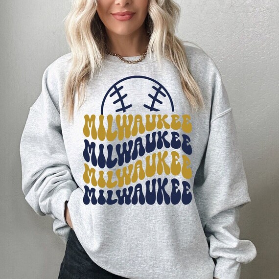 Retro Vintage Look Milwaukee Baseball T-Shirt Distressed Retro Vintage Look Milwaukee Baseball T-Shirt Distressed