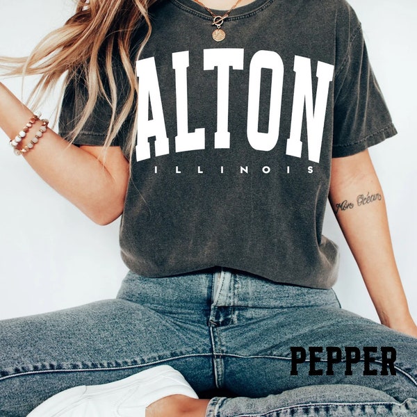 Comfort Colors Alton shirt, Alton Sweatshirt, vintage Alton Sweatshirt, Retro Alton Gift, College Student shirt, Alton fan shirt