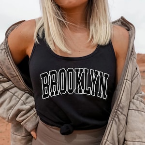 Vintage Brooklyn Basketball Tank Top Tshirt Brooklyn Shirt Basketball Tank Top retro Brooklyn Tee Basketball Gift Tank Top