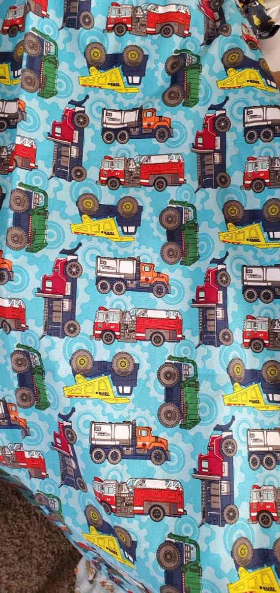 Tonka Trucks Crib Or Toddler Bed Fitted Cotton Sheet - Tonka Truck Crib Bedding Tonka Trucks Crib Or Toddler Bed Fitted Cotton Sheet - Tonka Truck Crib Bedding