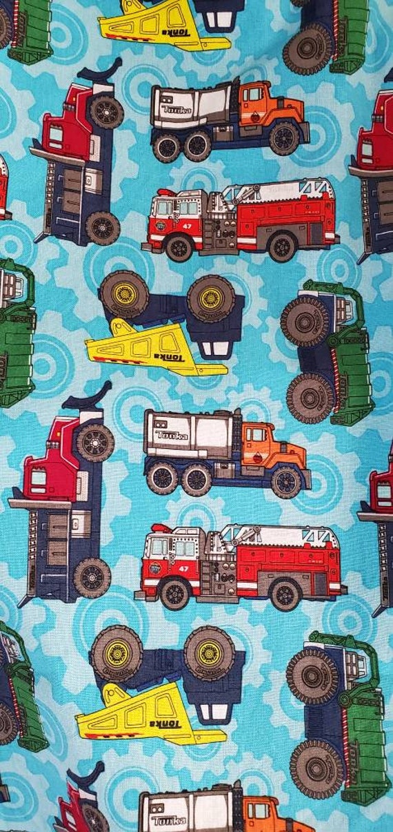 Tonka Trucks Crib Or Toddler Bed Fitted Cotton Sheet - Tonka Truck Crib Bedding Tonka Trucks Crib Or Toddler Bed Fitted Cotton Sheet - Tonka Truck Crib Bedding