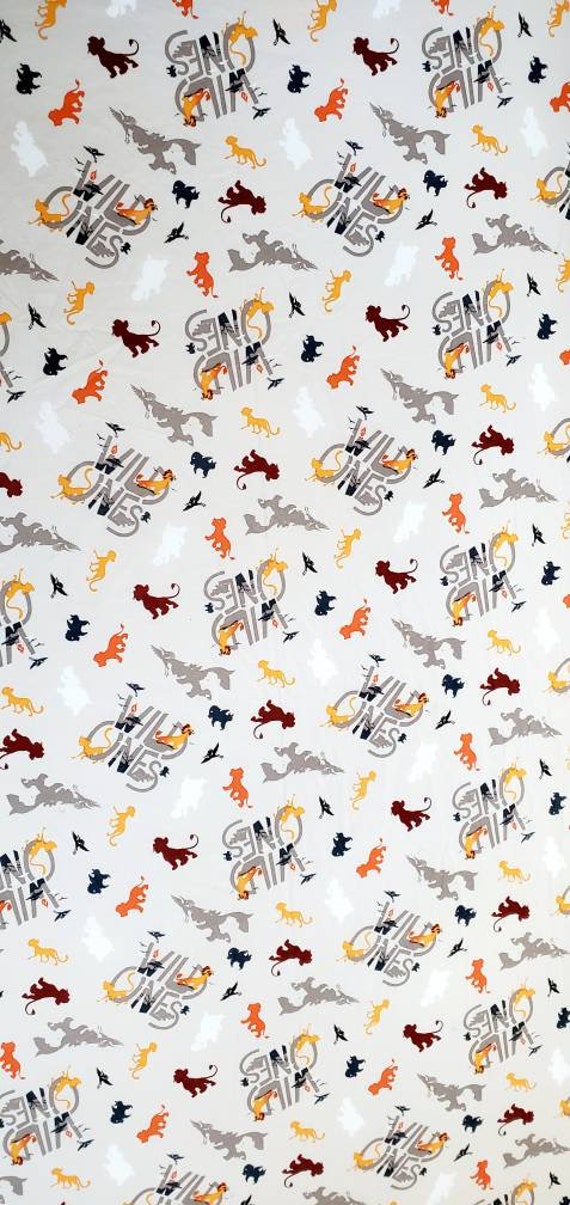 Lion King Crib Toddler Bed Sheet Cotton