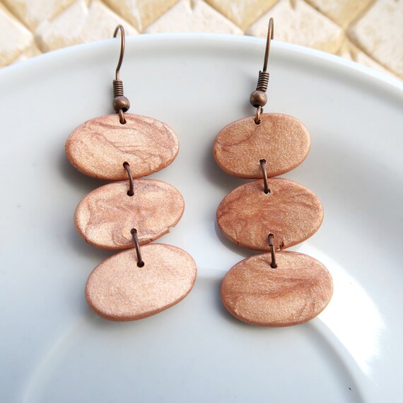 Polymer Clay BraceletCopper Accents