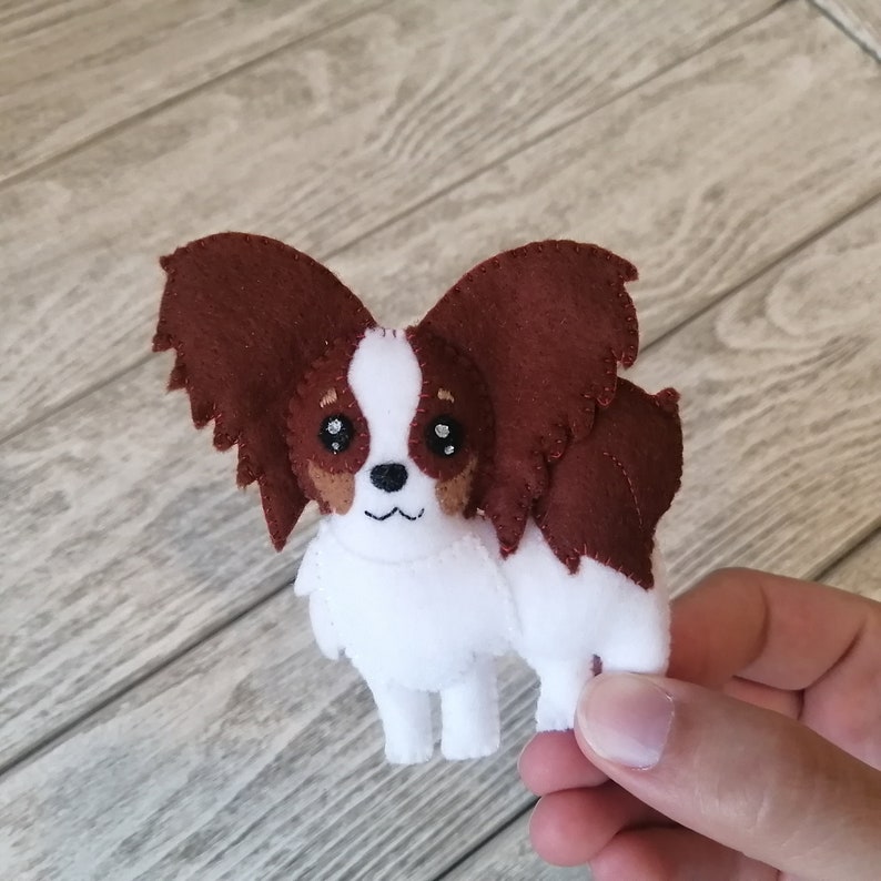 Papillon Dog Plush Pattern Dog Lover Gift PDF Felt Pattern | Etsy