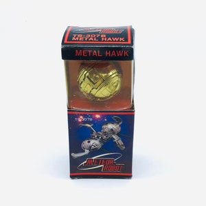 Vintage 80s Meteor Robot Metal Hawk TS-307B w/ Box