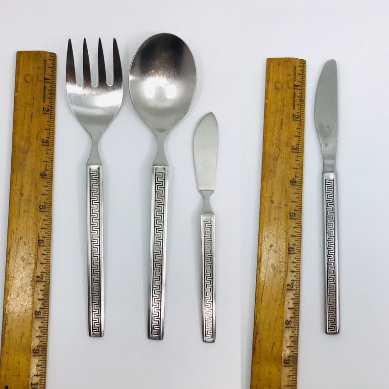 Vintage Noritake EROS Flatware Replacements Greek Key Pattern Etsy