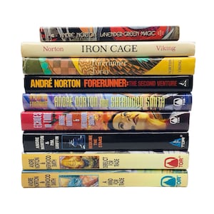 Vintage Andre Norton Sci Fi Book Lot of 9 Mostly Hardcover