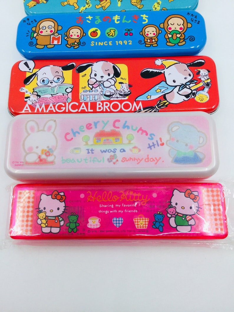 Choose Vintage 90s Sanrio Pencil Cases Hello Kitty Monkichi Etsy