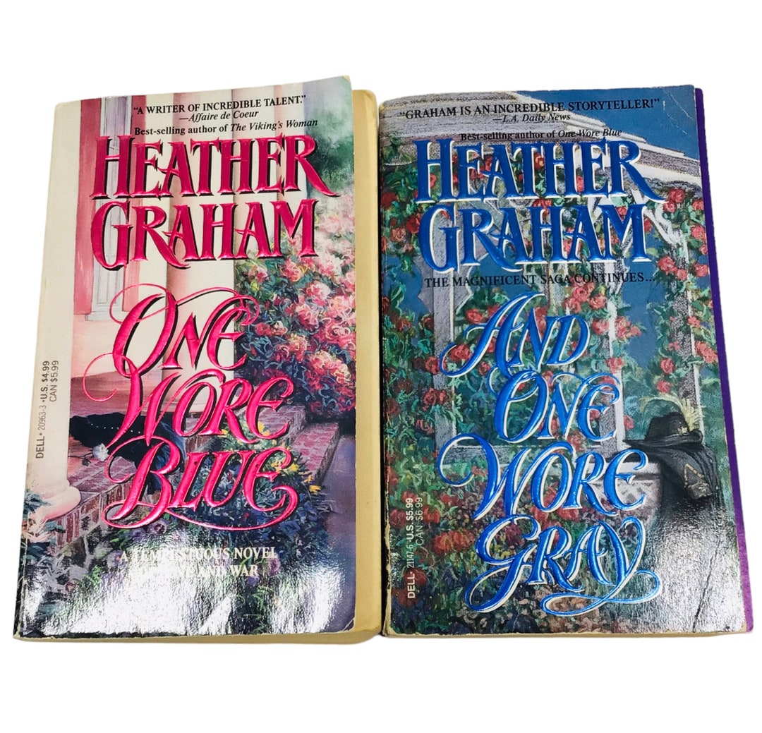 Heather Graham One Wore Blue & and One Wore Gray PB Books Civil War