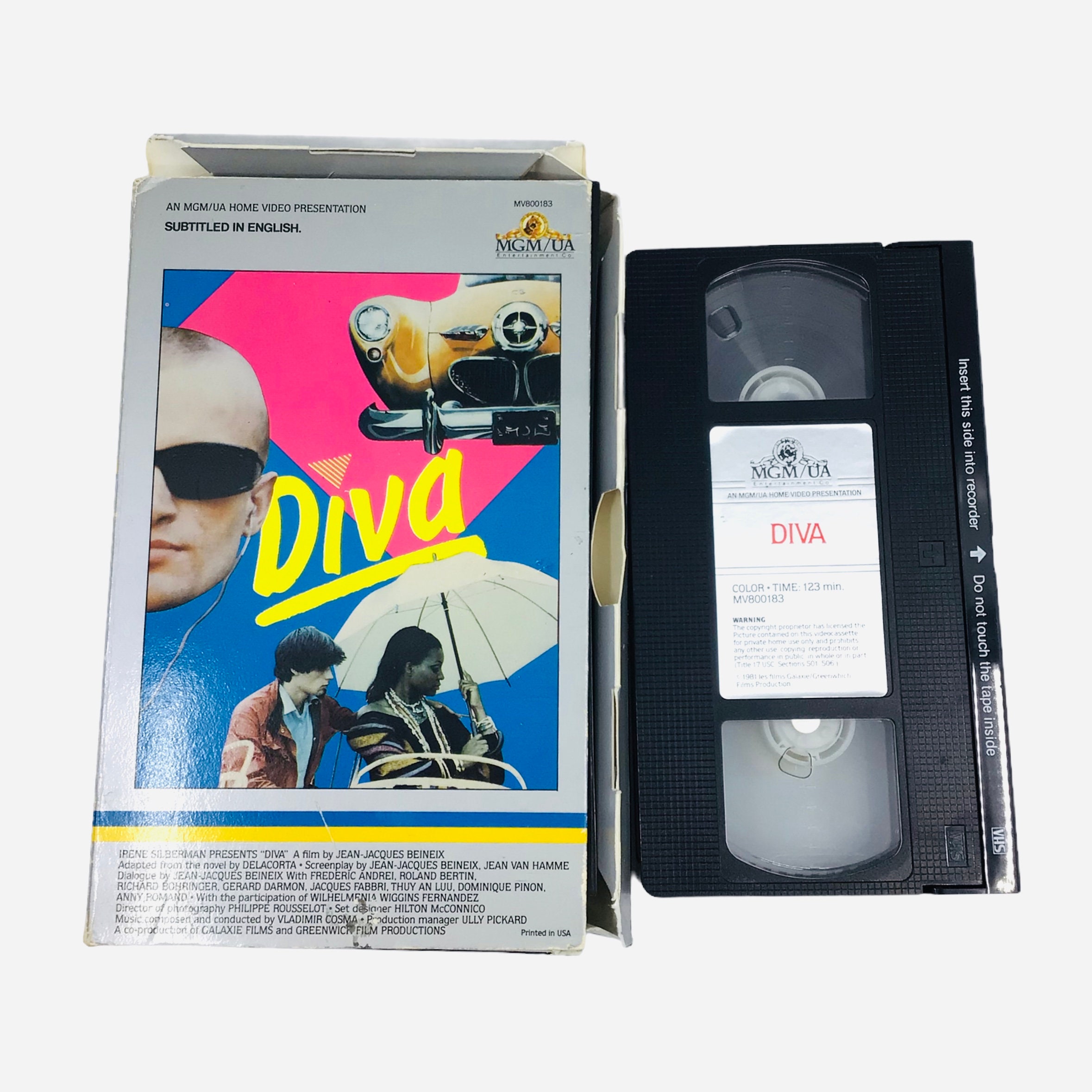 DIVA 1981 VHS Box Cult French Film English