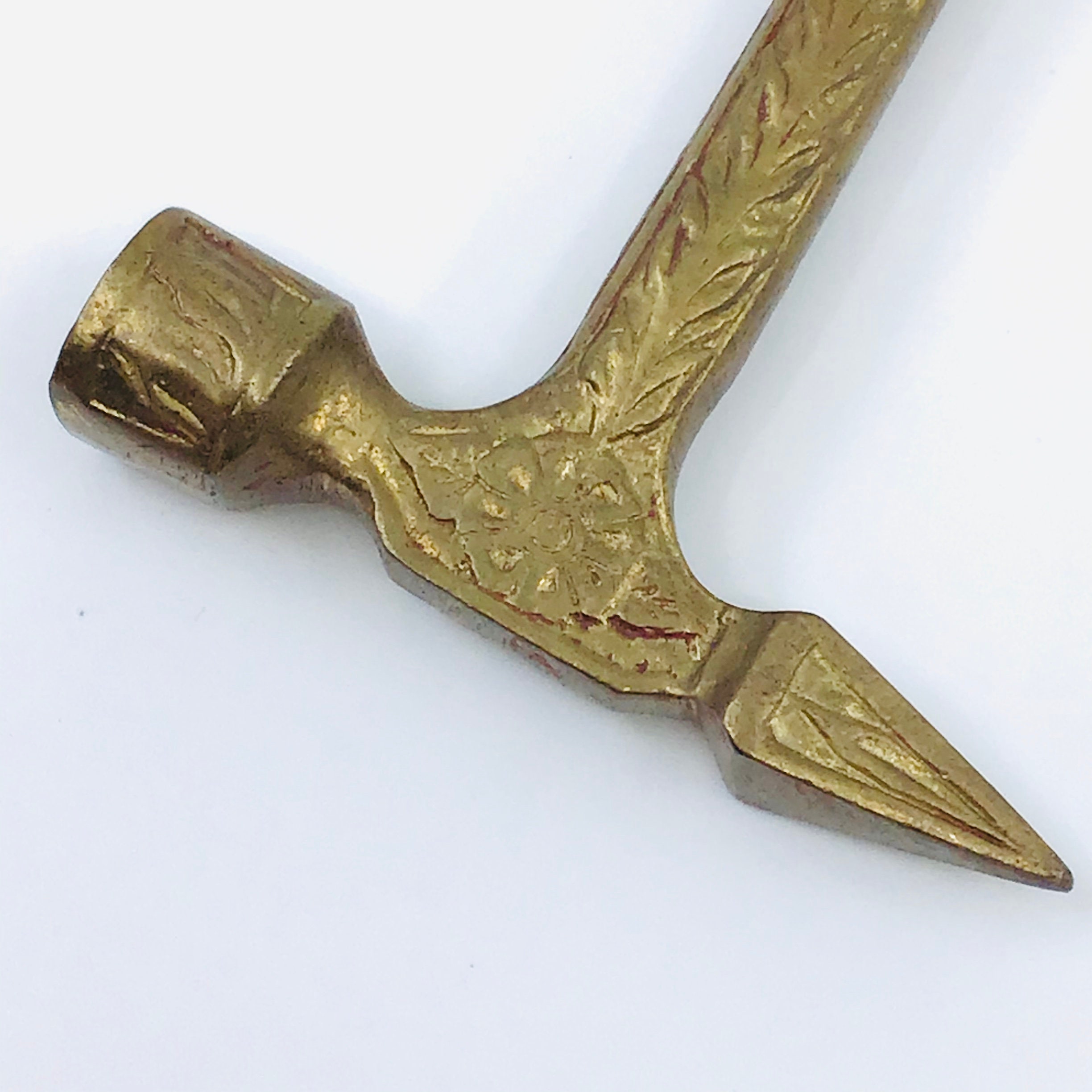 Vintage Brass Hammer Bottle Opener Mans Face Barware Bar Etsy