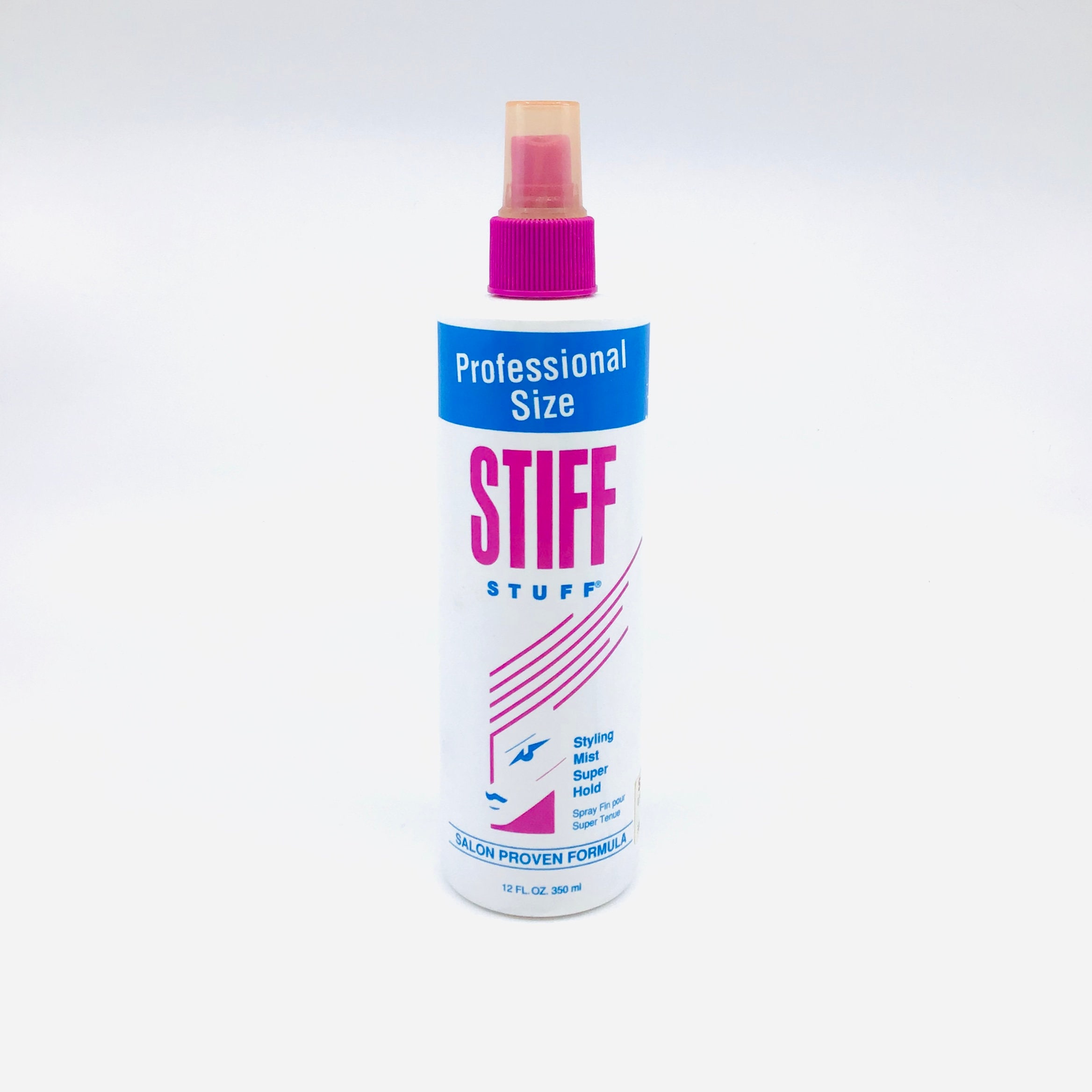 Vintage STIFF STUFF Pump Hairspray 12oz Bottle Half Full 80s Etsy