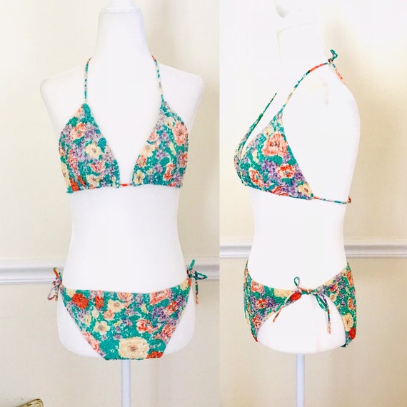 Vintage string bikini full Gem