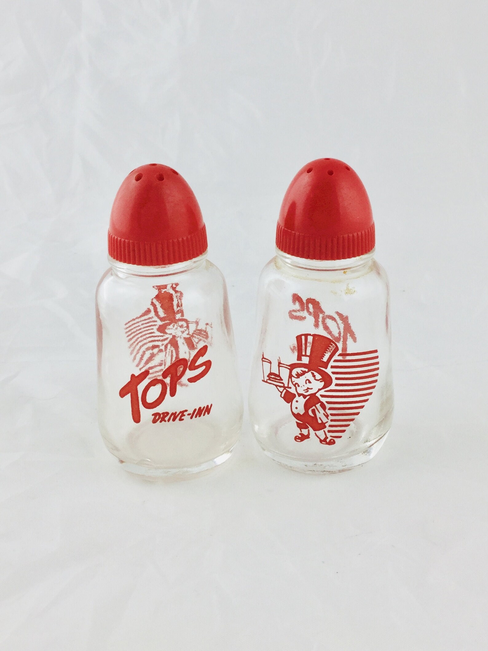 Rare Vintage TOPS DriveINN Restaurante Salt &&Pepper Shakers Etsy