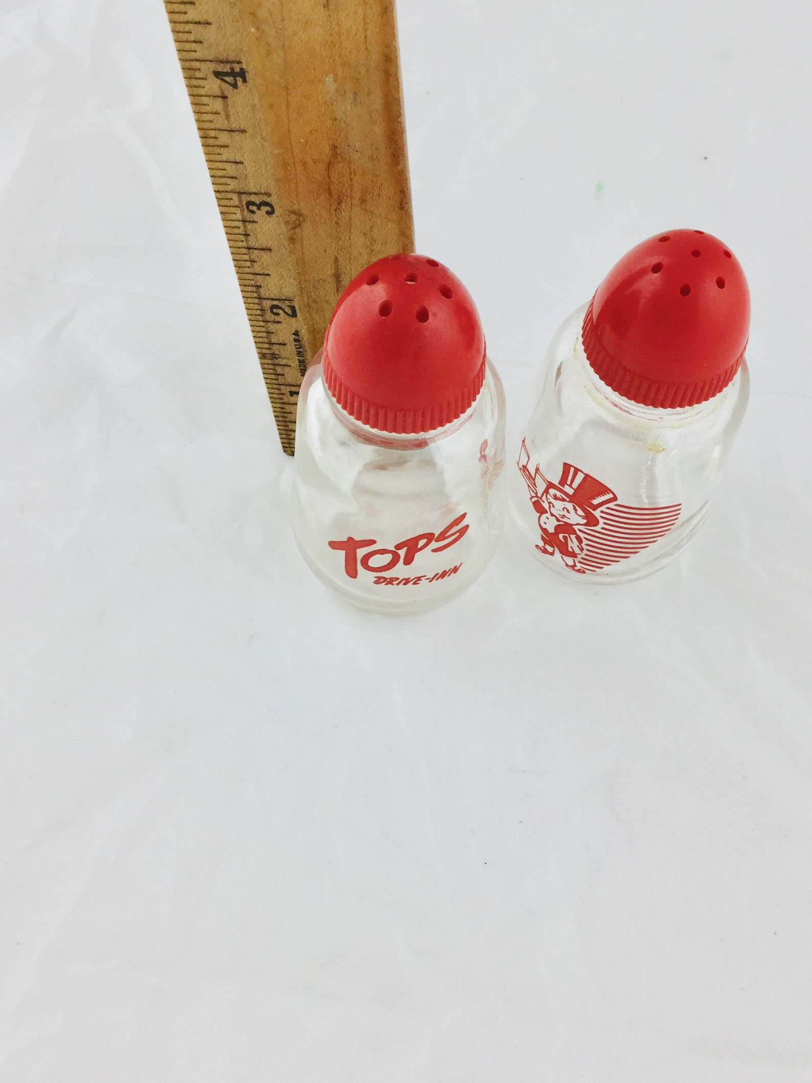 Rare Vintage TOPS DriveINN Restaurante Salt &&Pepper Shakers Etsy