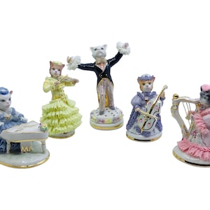Cat Orchestra Figurines - Etsy