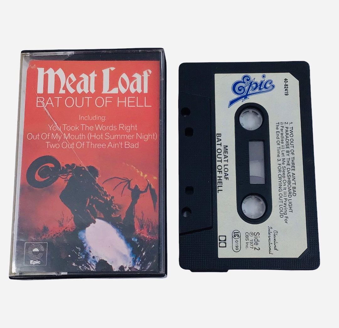 Meat Loaf Bat Out of Hell Cassette Tape Vintage 1970s Classic Etsy