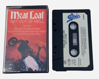 Meat Loaf Bat Out Of Hell Cassette Tape Vintage 1970s Classic Rock