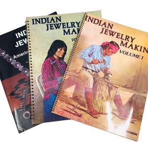 洋書 INDIAN JEWELRY MAKING VOLUME I & II Indian Jewelry Making Vol 1 & 2 by Oscar T Branson + Indian