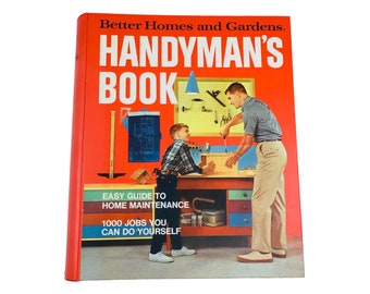 Vintage Better Homes & Gardens Handyman’s Book 1970 Hardcover 5 Ring Binder Gift For Dad GREAT CONDITION!