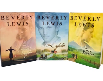 Conjunto de libros de la trilogía People de Beverly Lewis Annie La hija del predicador, El inglés, Los hermanos, HC DJ Amish Ficción