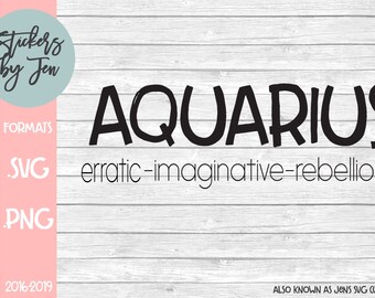 Download Aquarius svg | Etsy