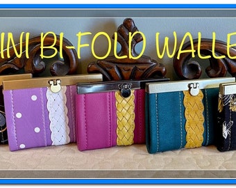 Mini Bi-Fold Wallet - pdf sewing pattern in English ONLY