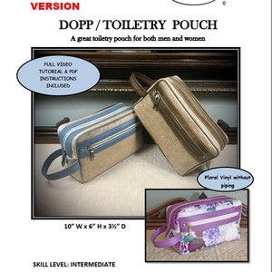 DOPP/TOILETRY Tasche - PDF Schnittmuster mit SVG-Dateien