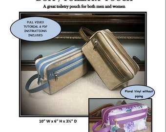 DOPP/TOILETRY pouch - pdf sewing pattern with SVG files