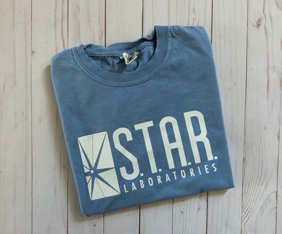 Star Laboratories Comfort Colors T Shirt The Flash Etsy