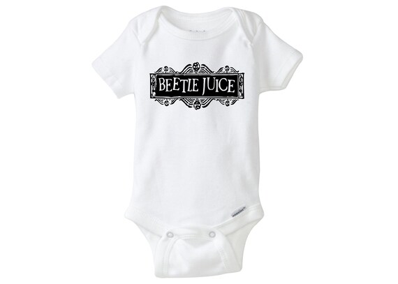 beetlejuice baby onesie