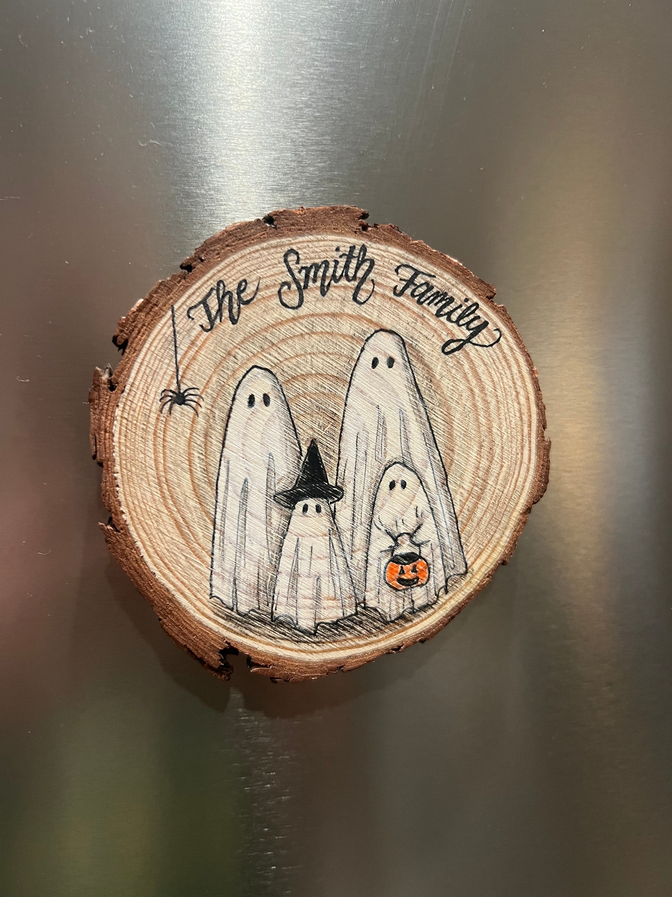 Custom Ghost Family Portrait Fridge Magnet: Spooky Halloween Decor - Etsy