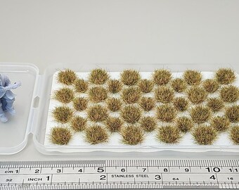 JHT - Autumn Yellow Model Grass Clusters - Self Adhesive Grass Tufts - 5mm height x 3/9mm base