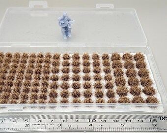 JHT - Winter Model Grass Clusters - Self Adhesive Grass Tufts - 5mm height x 8/10/12mm round base