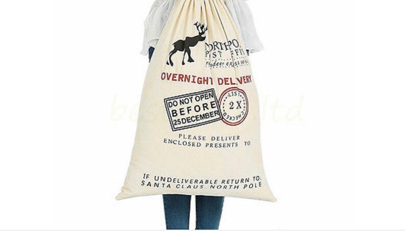 White Stamp Custom Christmas Sacks