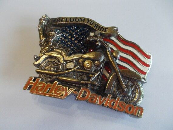 HARLEY DAVIDSON~Belt Buckle~1991~Baron~Pewter~"Fr… - image 3