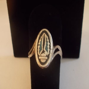 Vintage~Old~Genuine~80's~Biker~Rings~Old Stock~Turquoise~Sizes~4.75~to~9~Womans~Jewelry~Bar + Shield~Biker~Motorcycle~Accessory