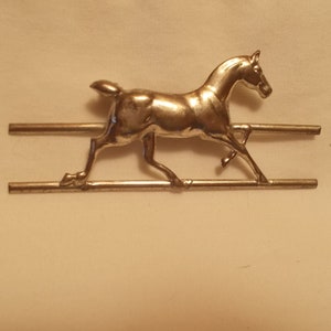 Vintage~Horse~Pin~Brooch~Sterling Silver ~50&#39;s~Fine~925~Jewelry~Equestrian~Gaited~Running~Horse~Woman&#39;s~Cowgirl~PONY~Western~Horse Show~