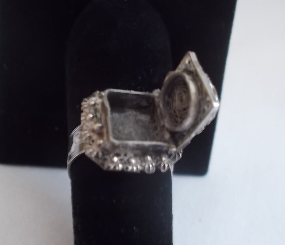英国 Vintage Silver Stone Ring オニキス11号 12号 英国 Vintage Silver Stone Ring オニキス11号 12号 Vintage 800