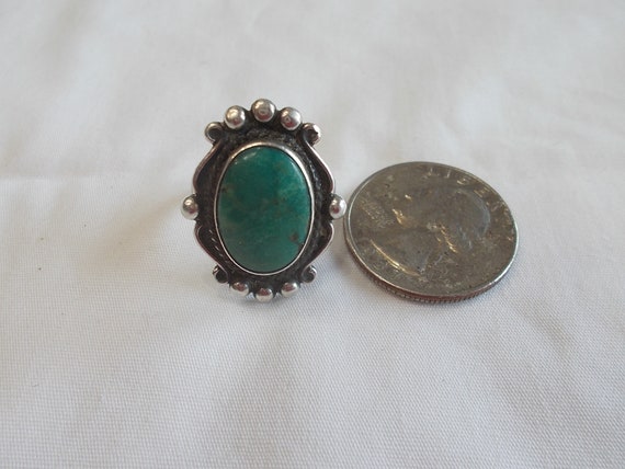 Vintage~Native American~Sterling Silver~Turquoise… - image 8