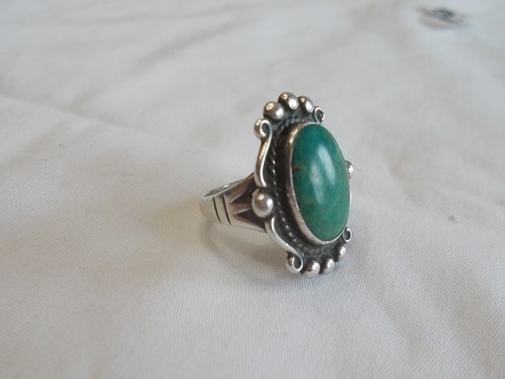 Vintage~Native American~Sterling Silver~Turquoise… - image 6