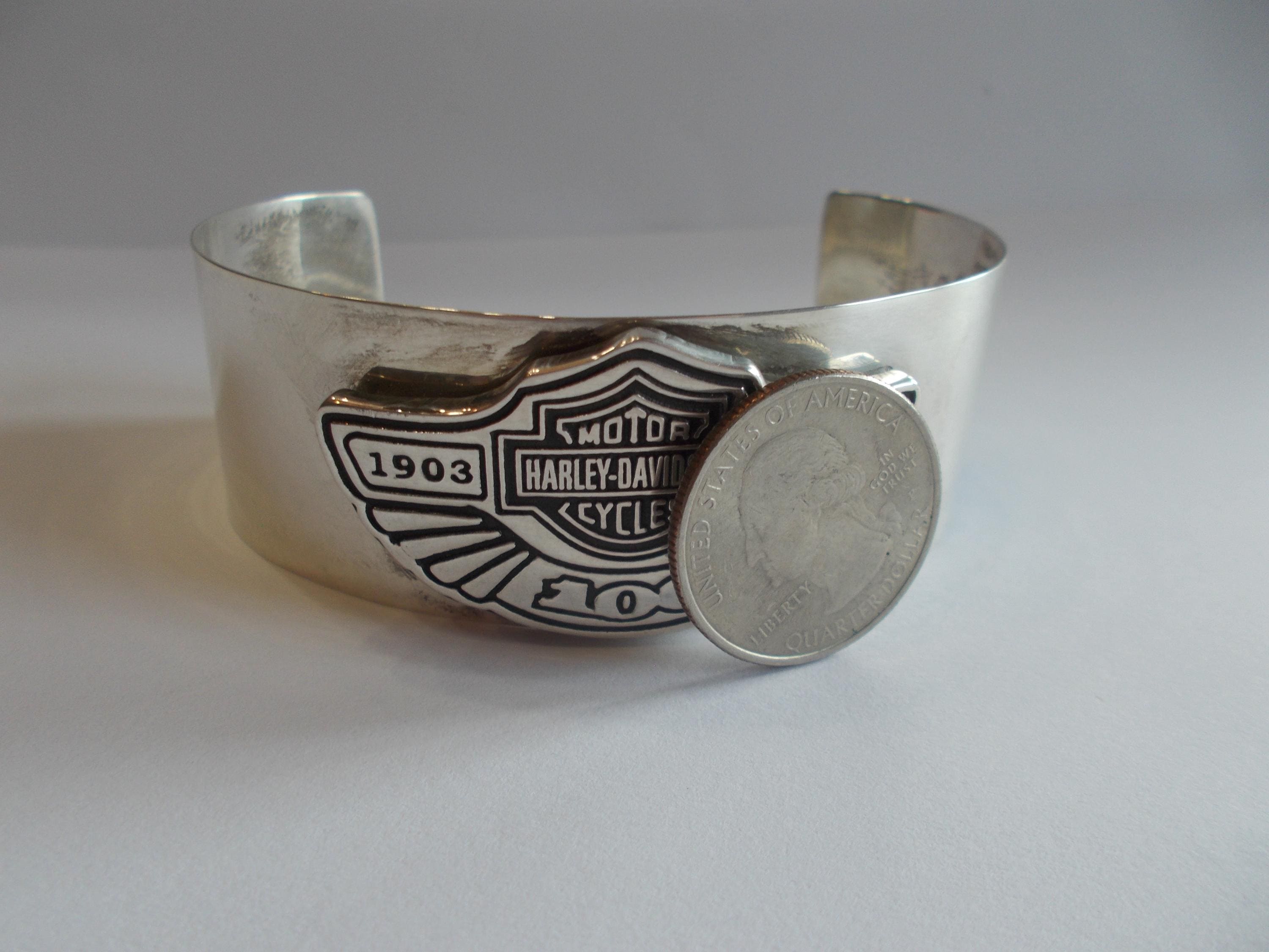 古着人気アイテム Harley Davidson~cuff~bracelet~sterling Silver~men's~and アクセサリー