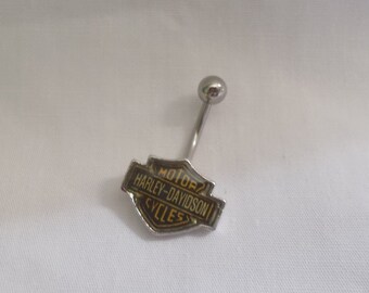 Vintage~Harley Davidson~Body~Jewelry~Nipple~Ring~Belly Ring~Navel~Never Used~NOS~BAR and SHIELD~Biker~Motorcycle~Accessorie~Men's~Women's