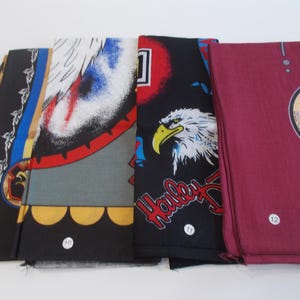 Biker~Bandanna~Head Wrap~Scarf~90&#39;s~Old Stock~Motorcycle~Biker~Accessory~Gift~YOUR CHOICE~~~~03