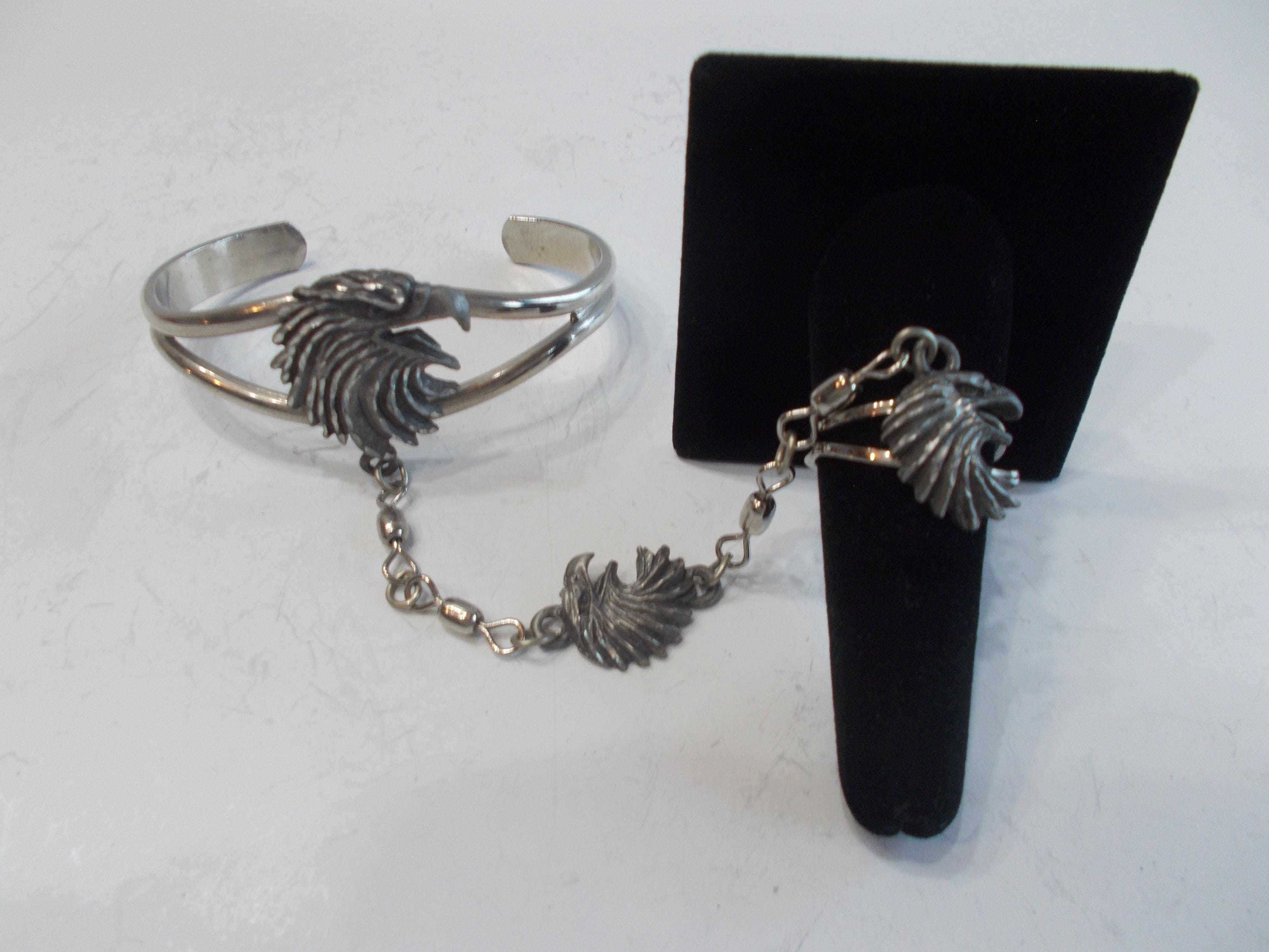 Vintage~slave Bracelet~set~cuff Bracelet~pendant~ring~old~hippie