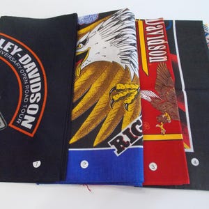 Biker~Bandanna~90&#39;s~Old Stock~Motorcycle~Biker~Accessory~Gift~YOUR CHOICE~~~~01